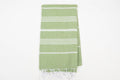 Handwoven Turkish Cotton Towel – Personalized Beach Towel: Army Green / Beach Towel