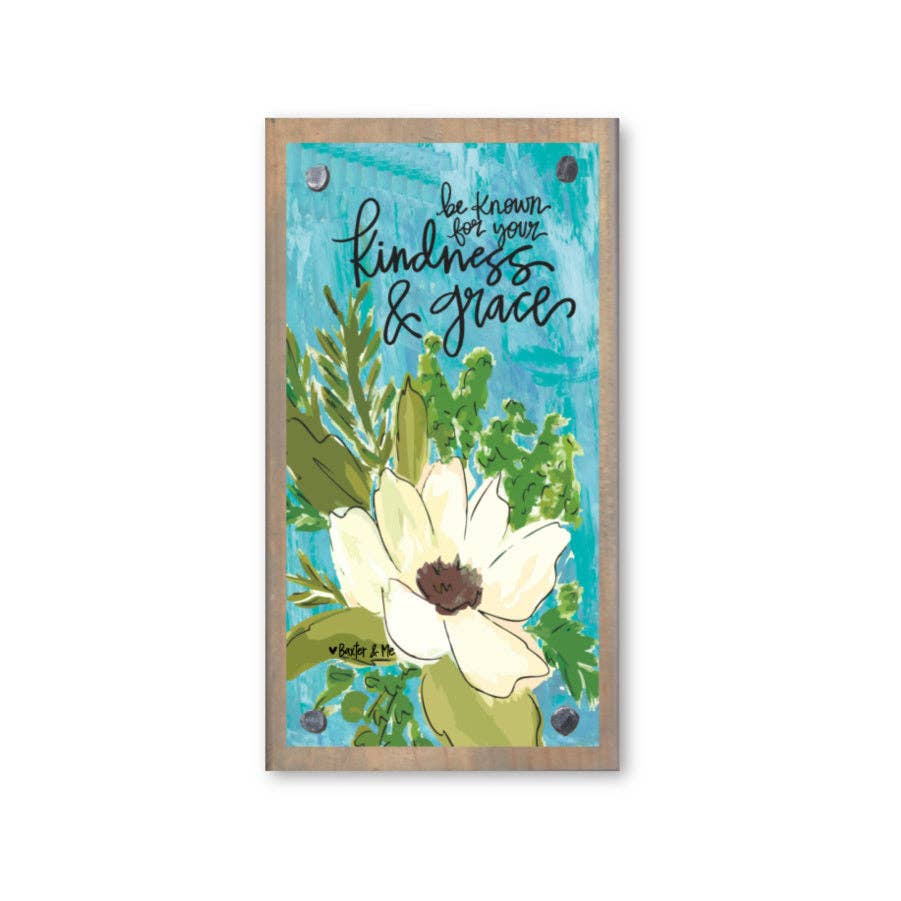 Kindness & Grace Driftwood Happy Block