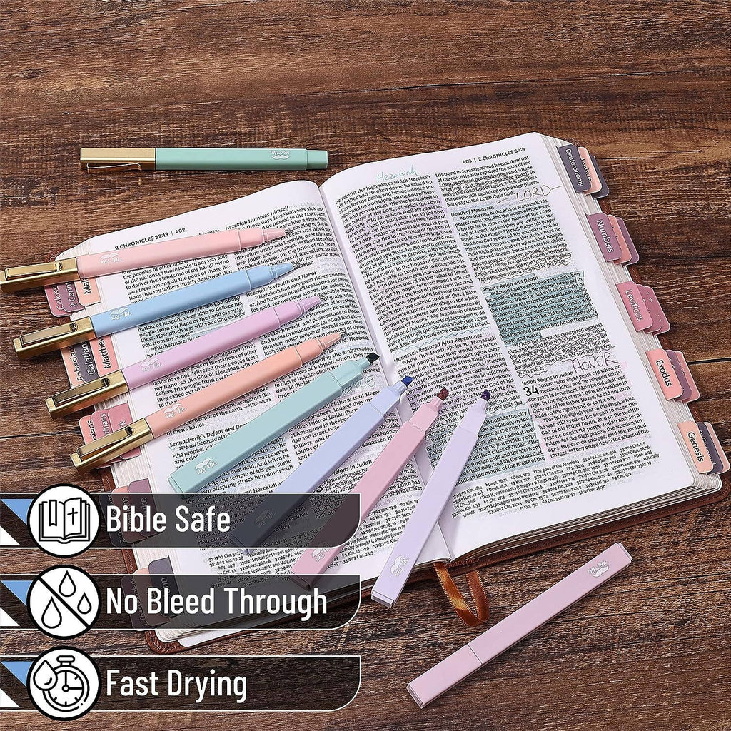 Mr. Pen 12-Pack Aesthetic No Bleed Highlighters & Pens