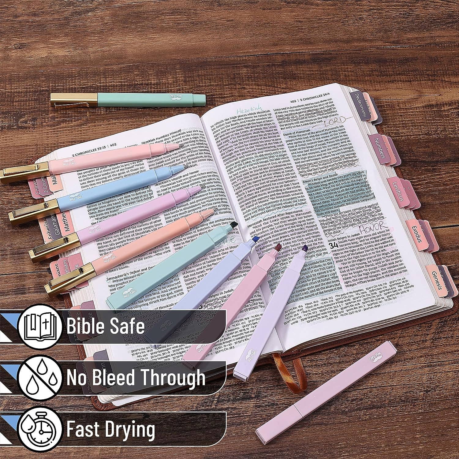 Mr. Pen SINGLE Aesthetic No Bleed Highlighters