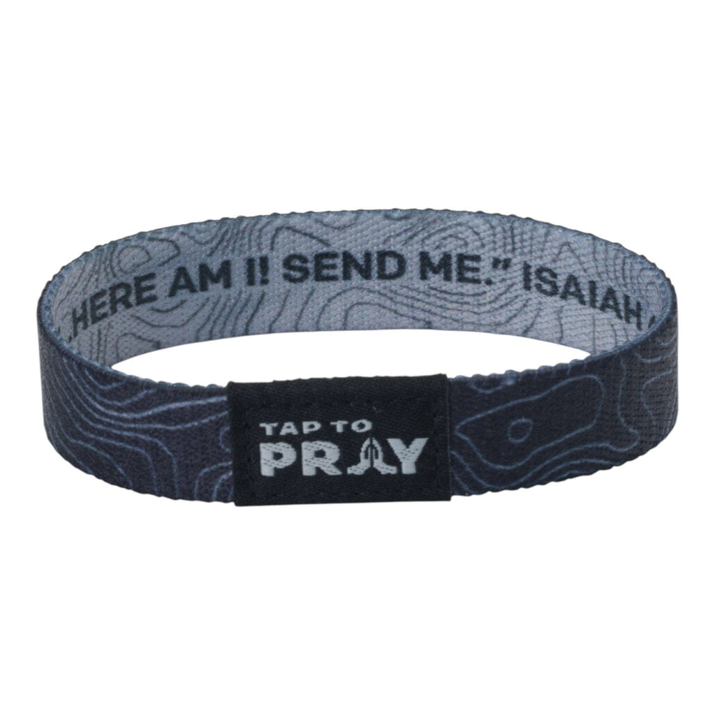 Tap To Pray® Wristband – Valor Topography: Extra Large