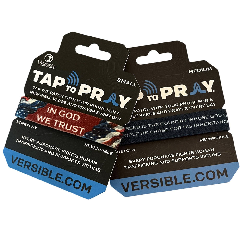 Tap To Pray® Wristband – Patriot: Large