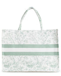 Sienna Classic Tote  White/Sage   19x14x7.5
