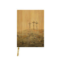 Wood Journal - Three Crosses On Hill Grass Journal