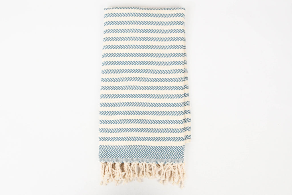 Handwoven Turkish Cotton Towel – Embroidery Beach/Hand Towel