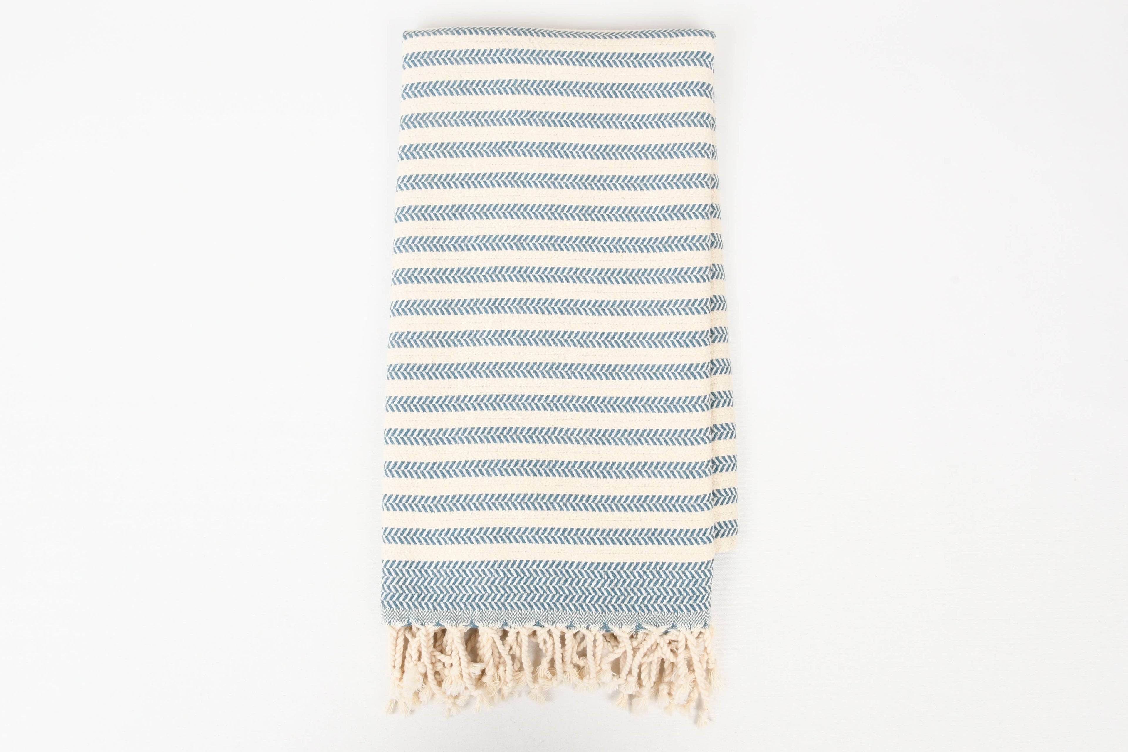 Handwoven Turkish Cotton Towel – Embroidery Beach/Hand Towel