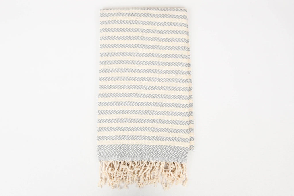 Handwoven Turkish Cotton Towel – Embroidery Beach/Hand Towel