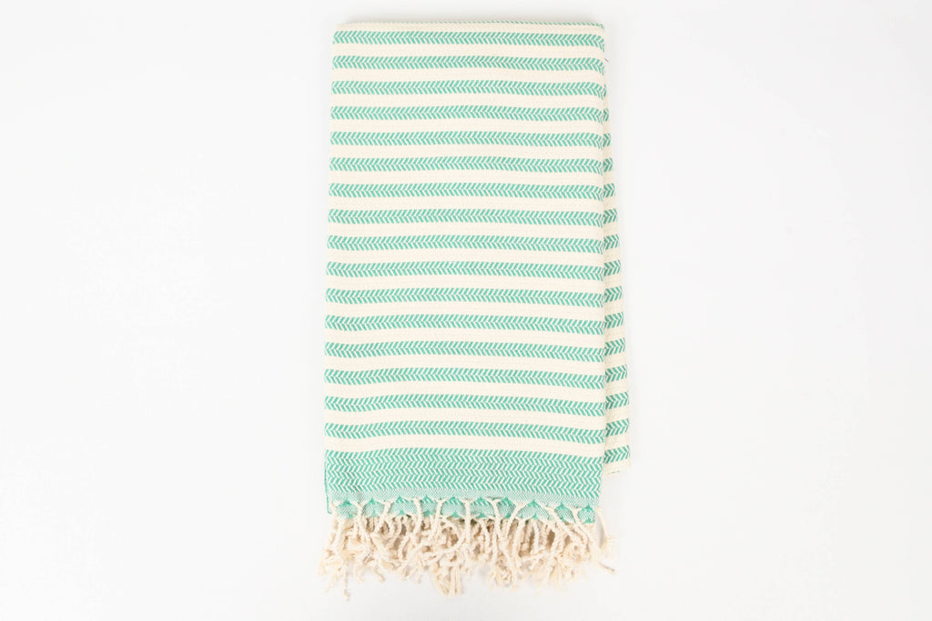 Handwoven Turkish Cotton Towel – Embroidery Beach/Hand Towel