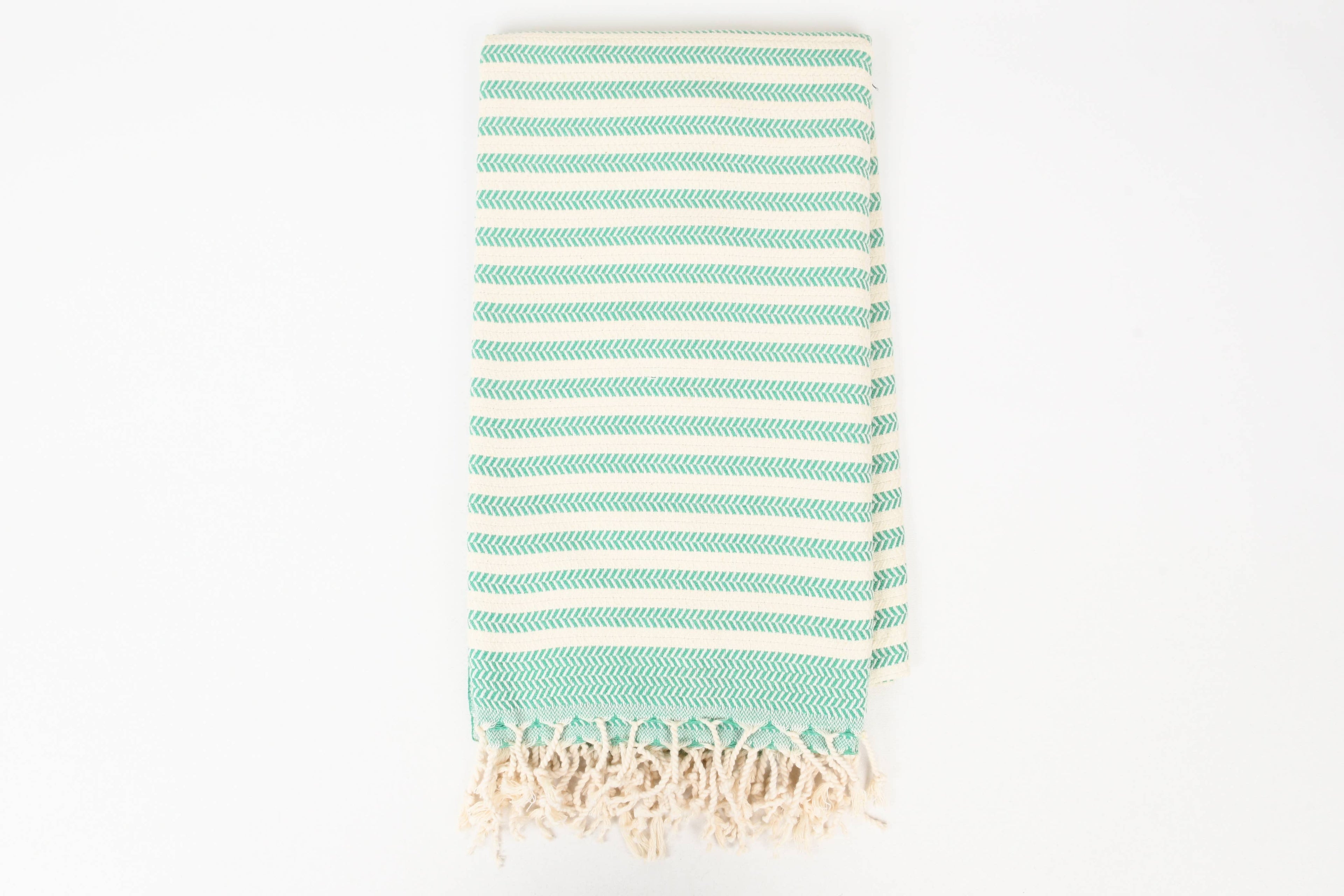 Handwoven Turkish Cotton Towel – Embroidery Beach/Hand Towel