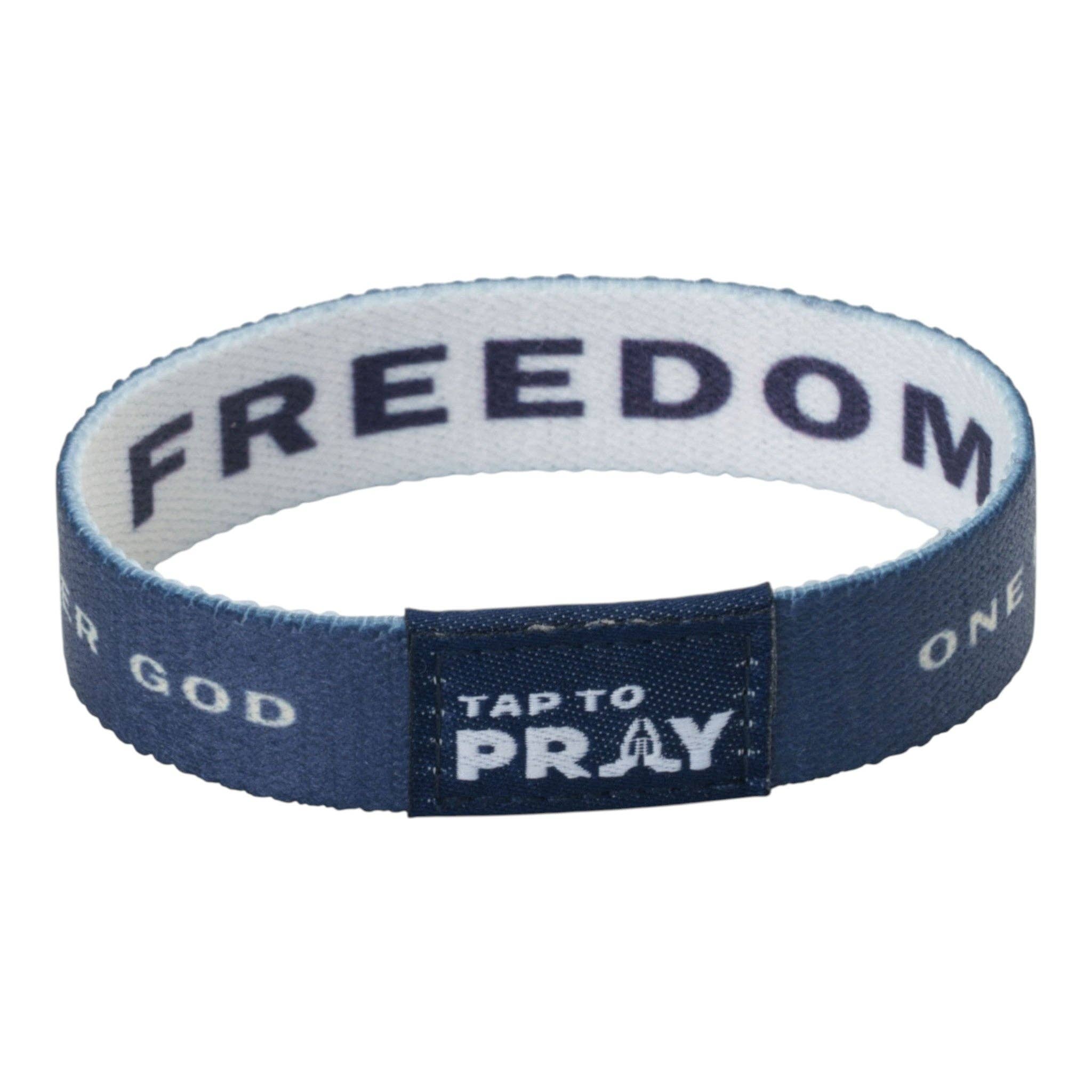 Tap To Pray® Wristband – Freedom: Large