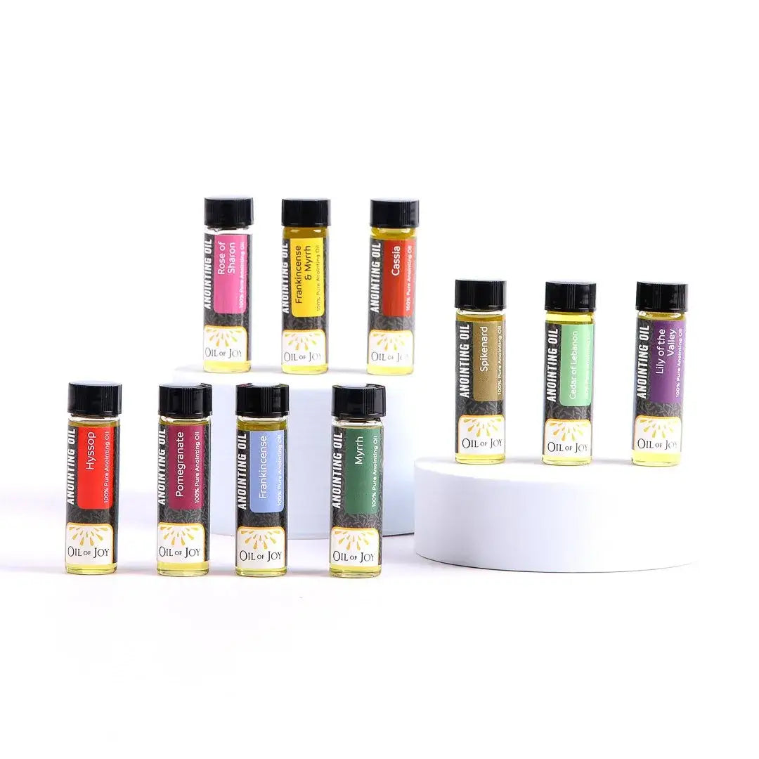 Anointing Oil Scented Assortment Display Pk12: Olive Oil, Plastic