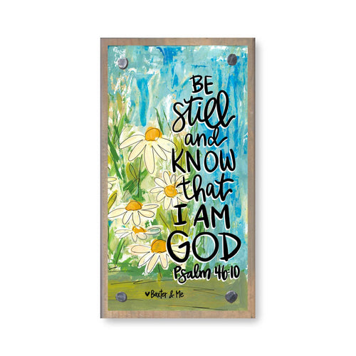 Be Still Daisies Driftwood Happy Block