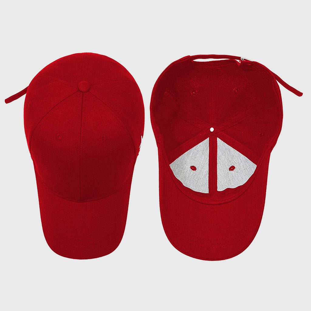 Unisex Baseball Cap with Cross Embroidery: Beige / One Size Fits Most