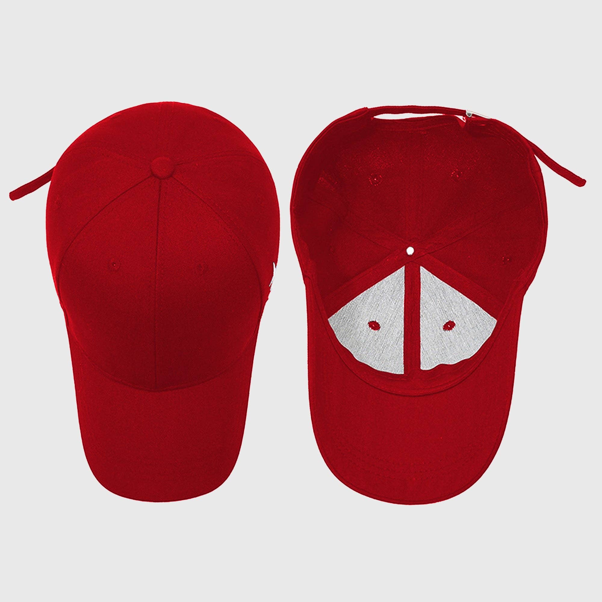 Unisex Baseball Cap with Cross Embroidery: Black / One Size Fits Most