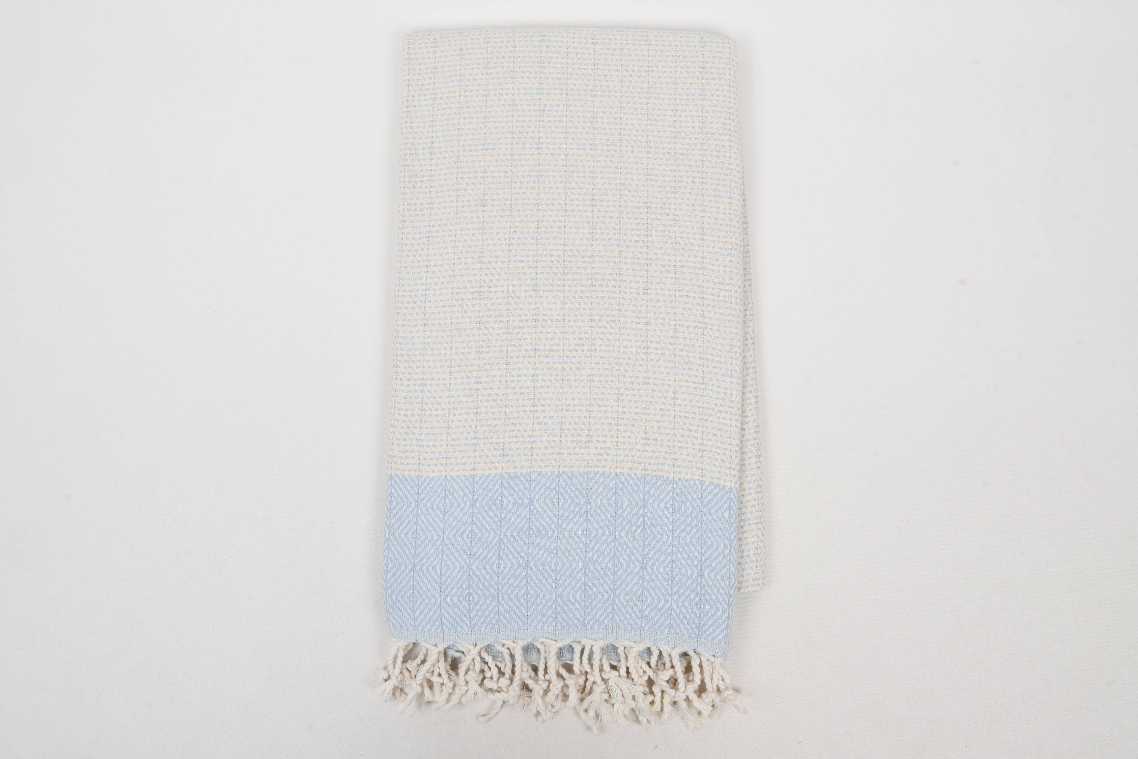 Turkish Cotton Beach Towel – Personalized Towel Gift : Petrol Blue / Beach Towel