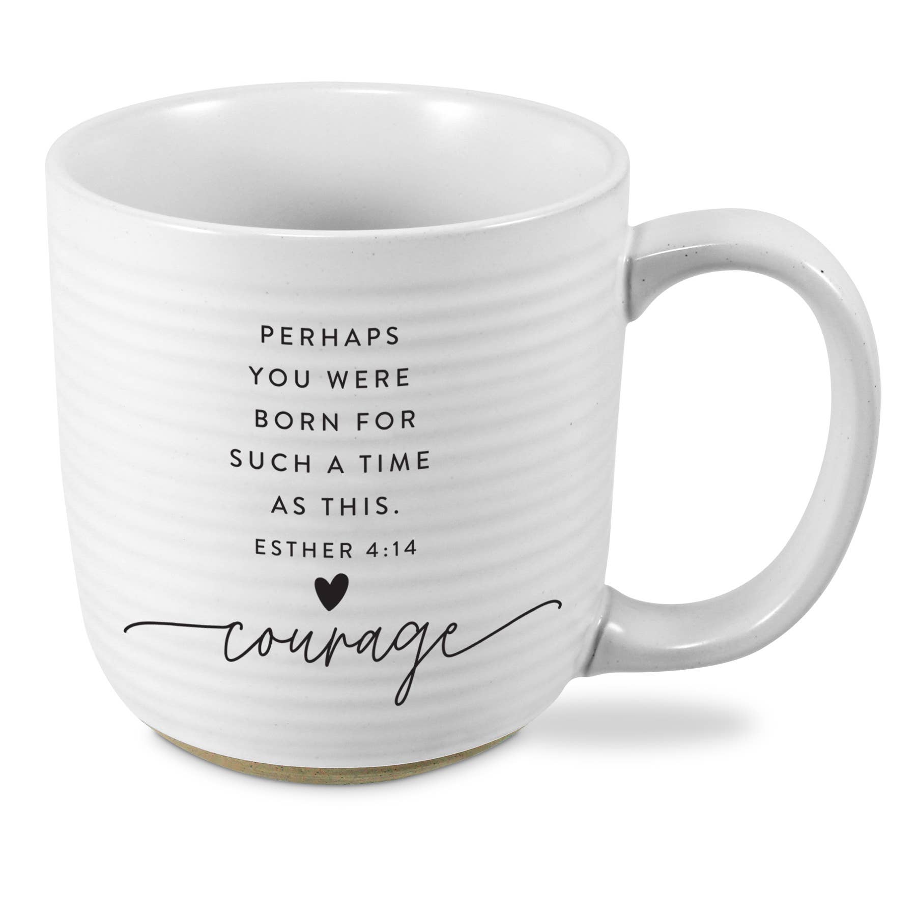 LCP Mug Hold Onto Hope Courage Textured Wht