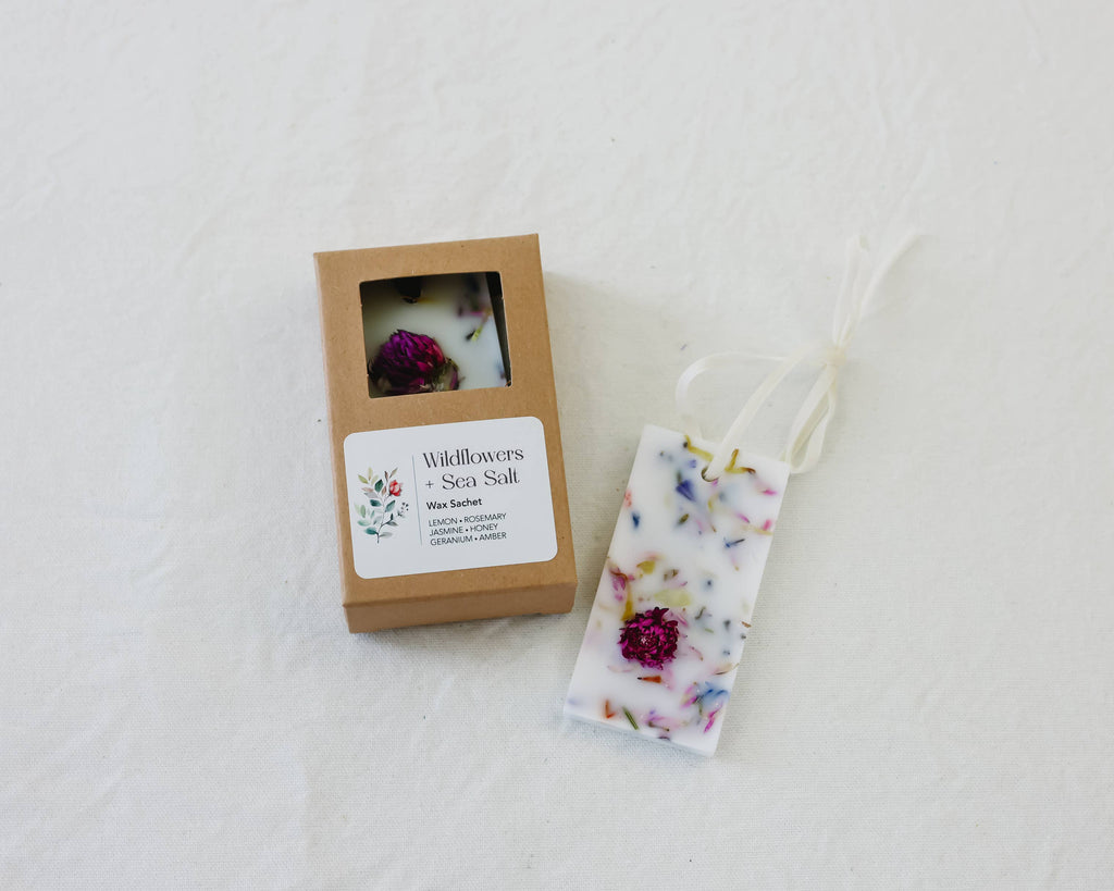 Wildflowers + Sea Salt Wax Sachet