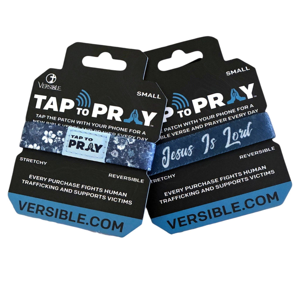 Tap To Pray® Wristband – Wildflower - Jesus Is Lord: Large