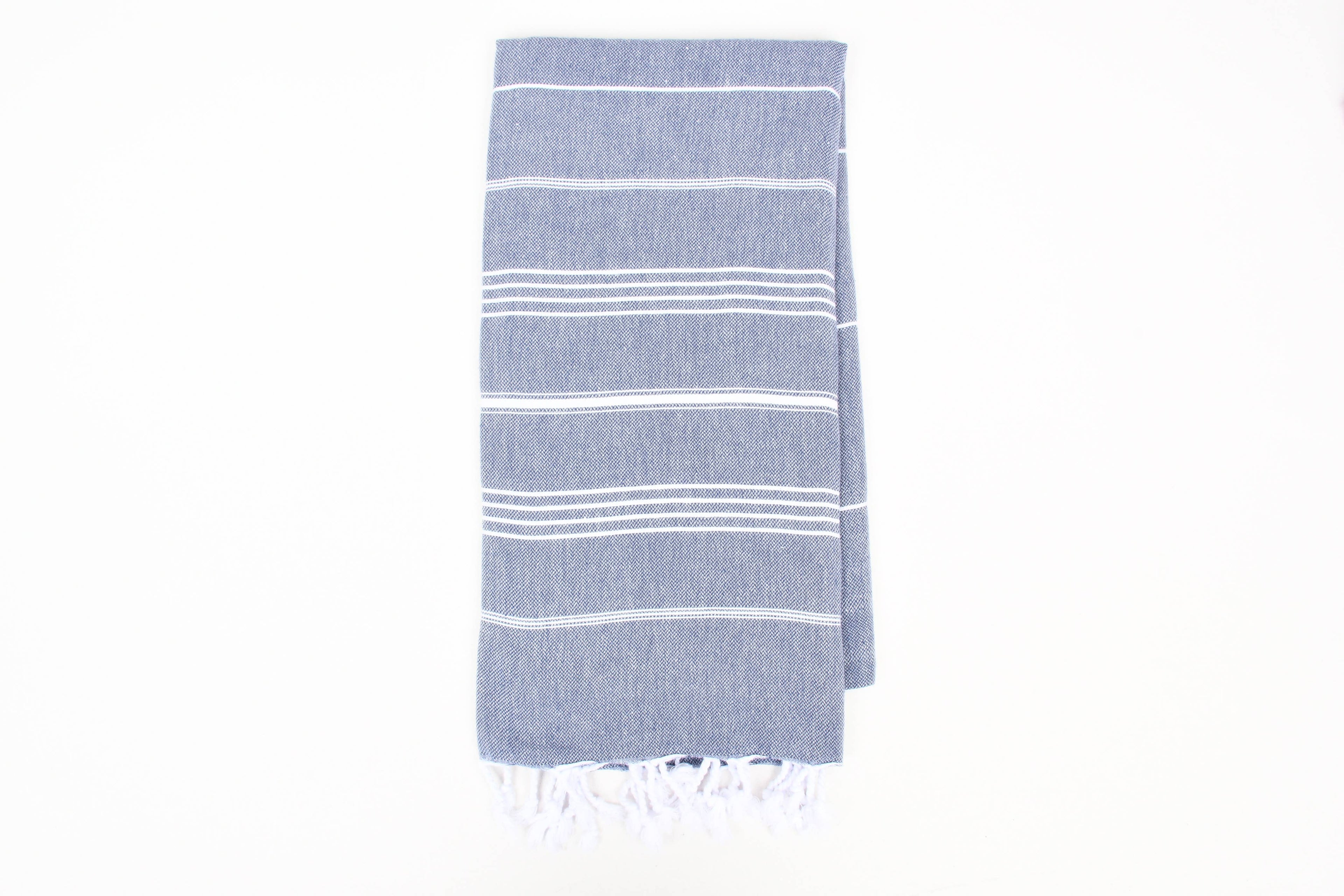 Handwoven Turkish Cotton Towel – Personalized Beach Towel: Army Green / Beach Towel