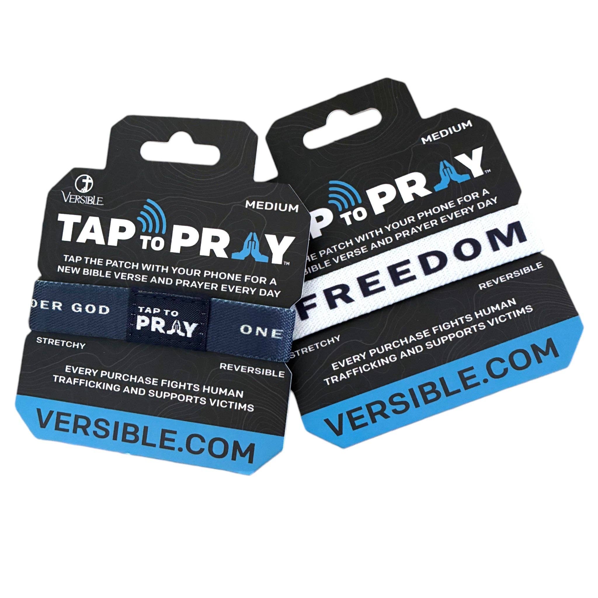 Tap To Pray® Wristband – Freedom: Large