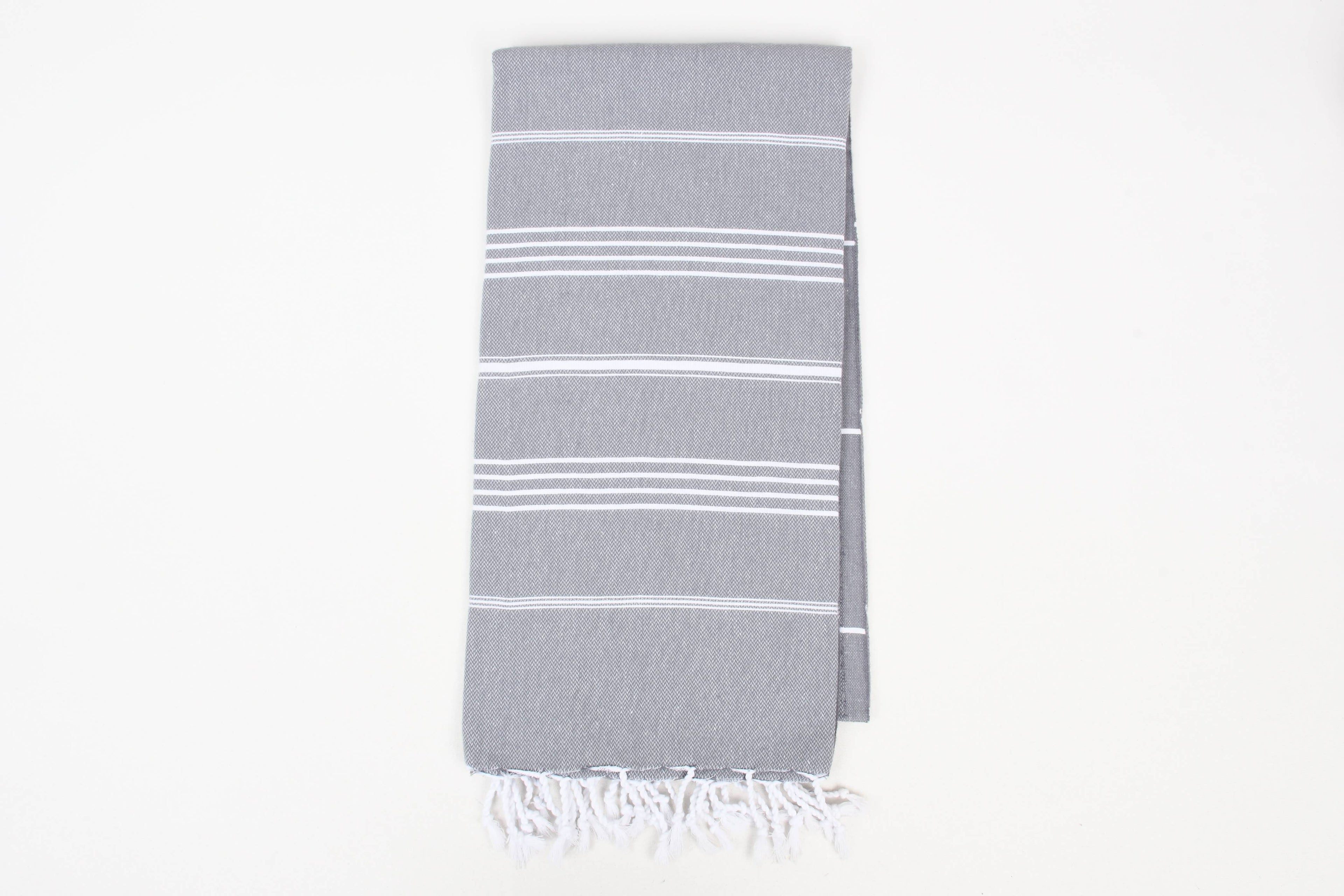 Handwoven Turkish Cotton Towel – Personalized Beach Towel: Beige / Beach Towel