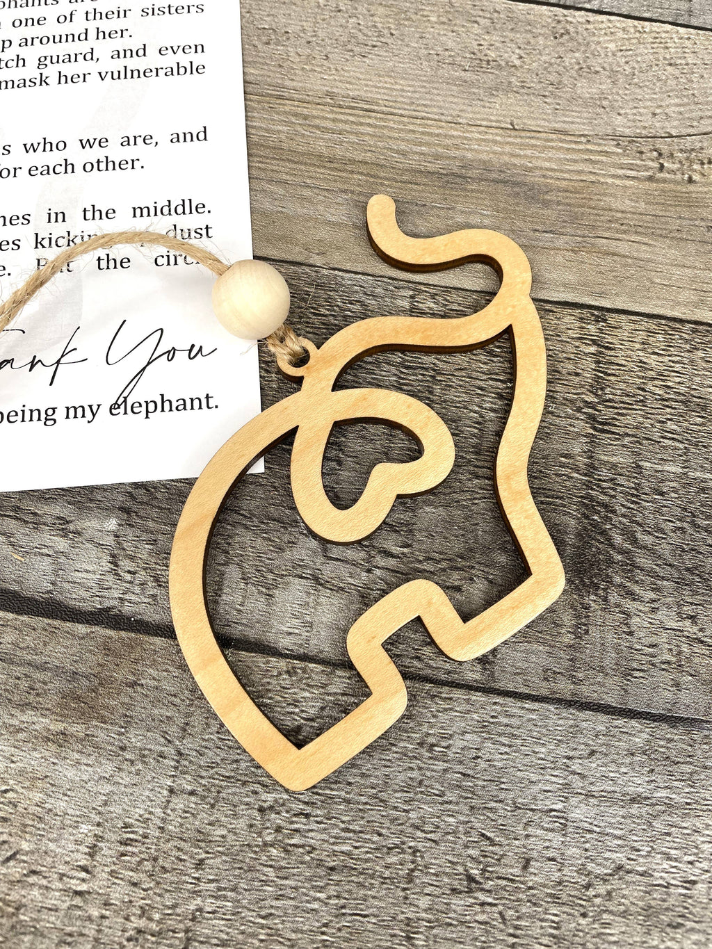 Story Ornament - Elephants- The Unbreakable Bond- Sisterhood