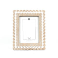 17029 - 8x10x1 wood photo frame SCALLOP for 5x7 pic