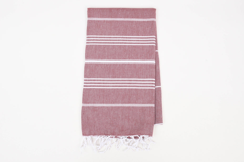 Handwoven Turkish Cotton Towel – Personalized Beach Towel: Gray / Beach Towel