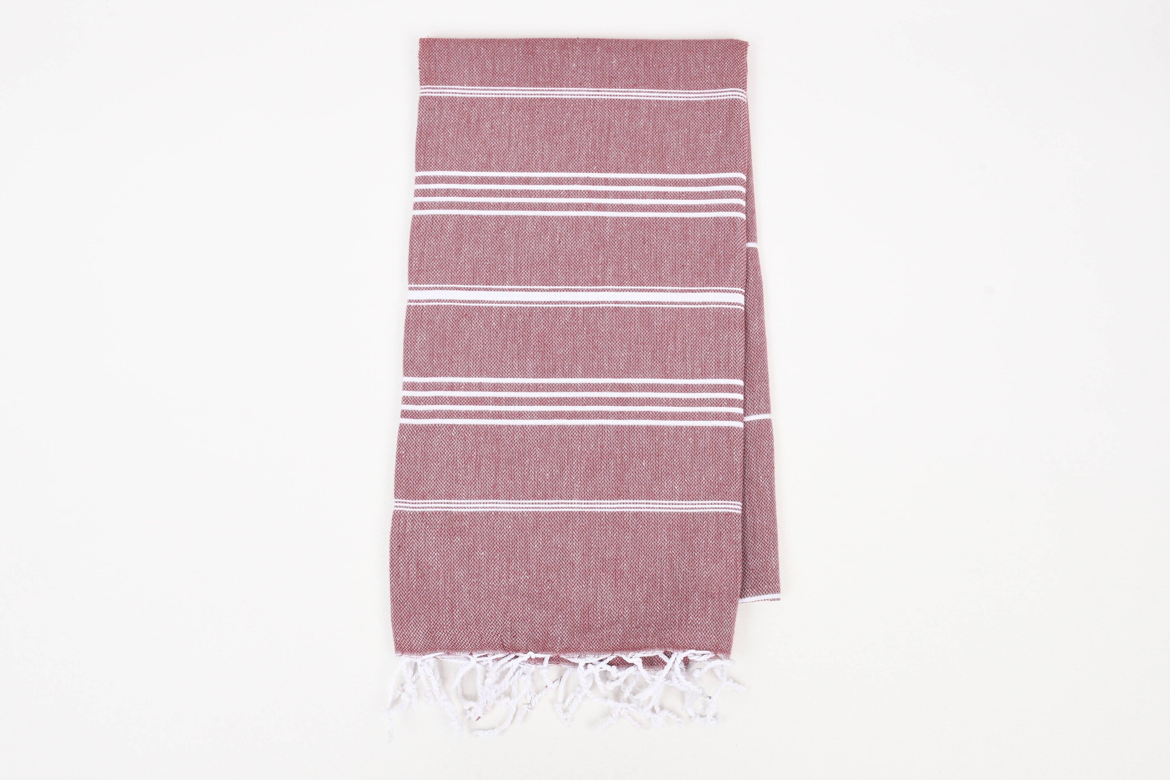 Handwoven Turkish Cotton Towel – Personalized Beach Towel: Gray / Beach Towel
