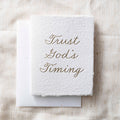 Final Stock | Trust God's Timing | Christian Religious Card