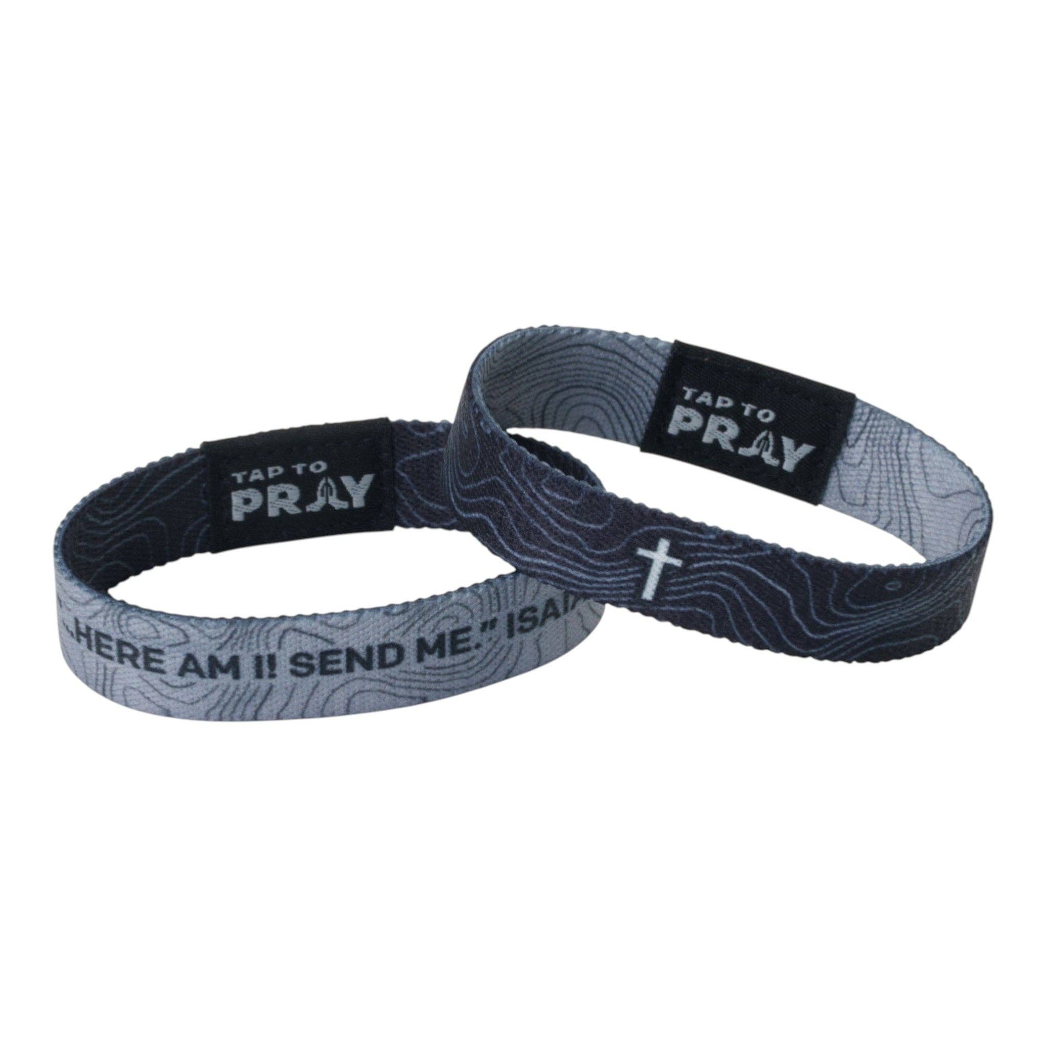 Tap To Pray® Wristband – Valor Topography: Large