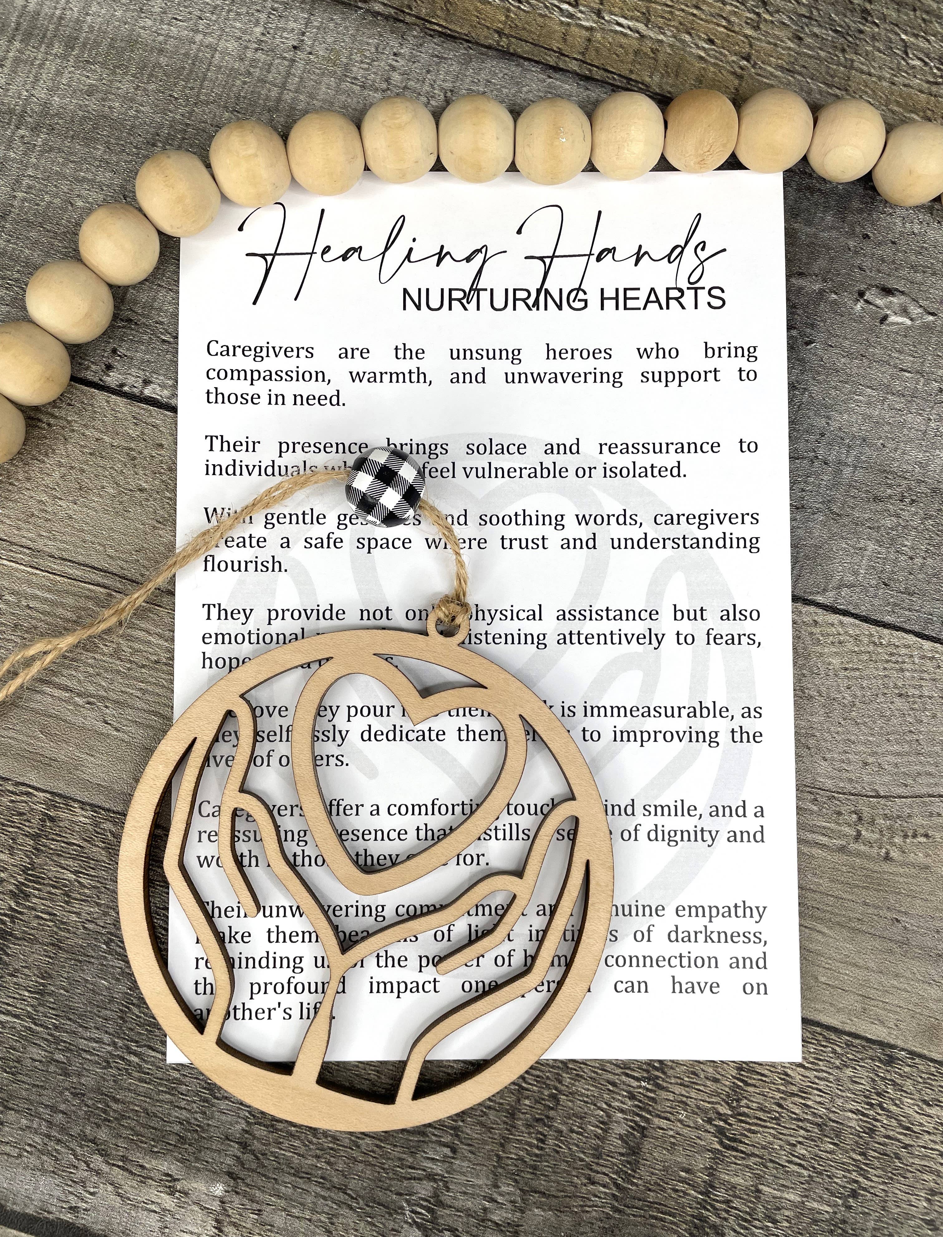 Story Ornament - Caregivers - Healing Hands Nurturing Heart