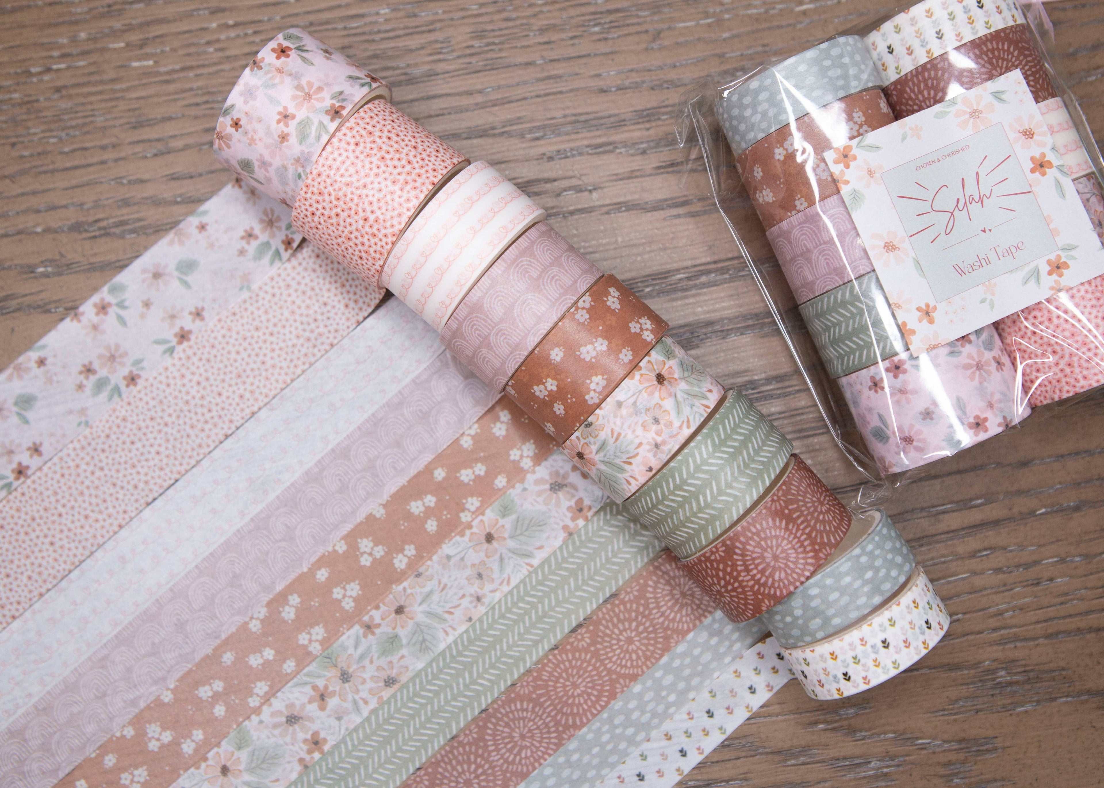 Bible Journaling Washi Tape Set - Fun Floral
