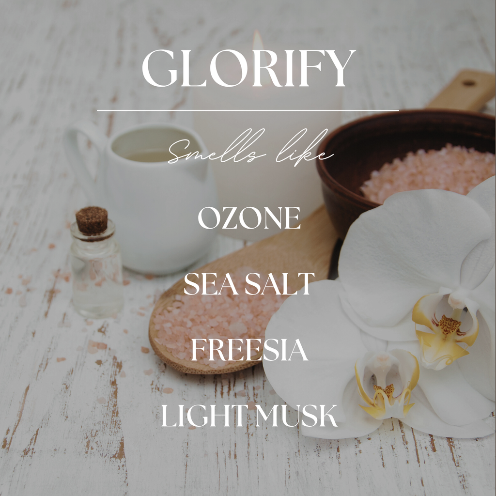 Glorify | Orchid Blooms & Sea Salt | 9 oz. Soy Candle: No Lid
