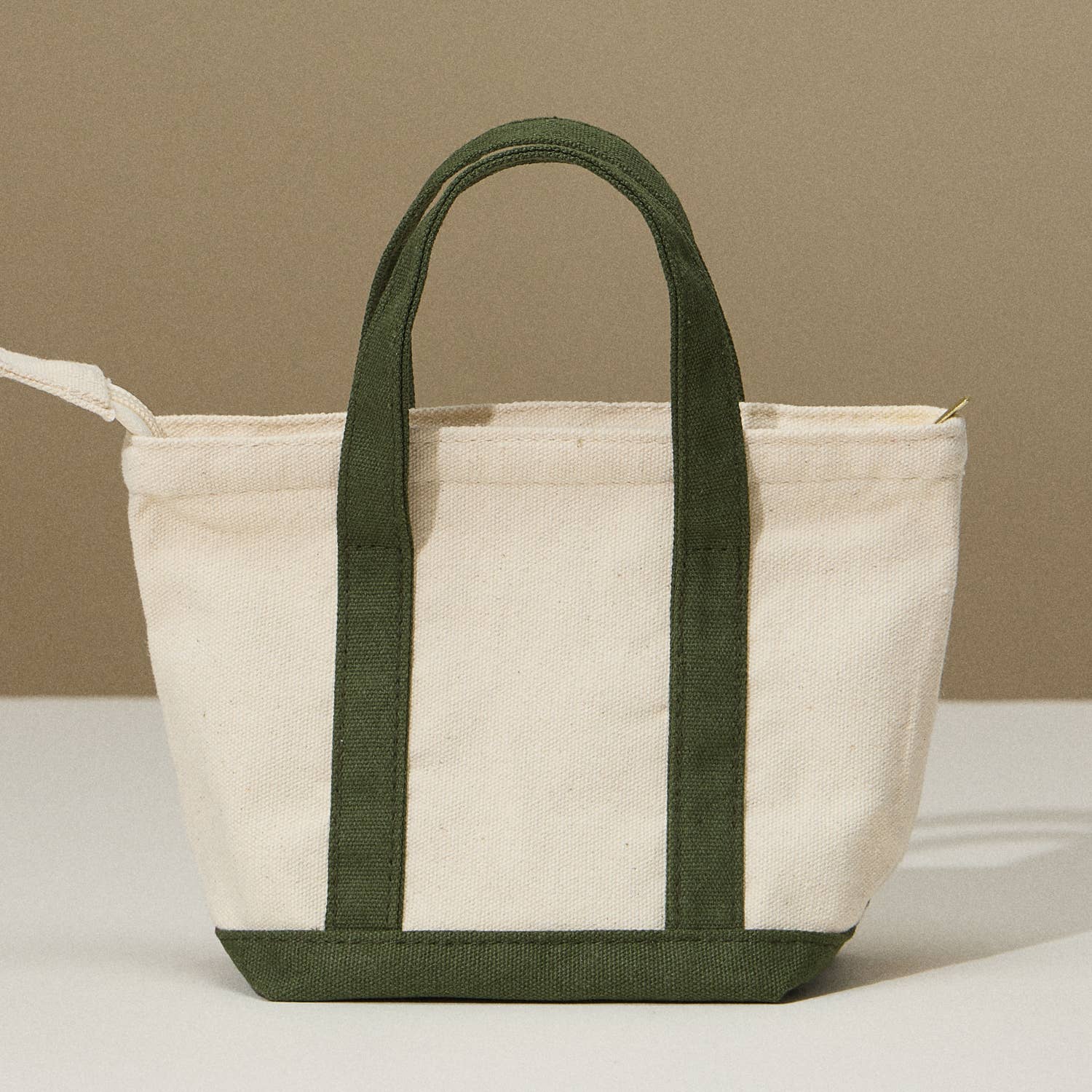 Mini Canvas Carry Bag | EcoCharm Cotton Pattern: Olive / One size / 5DG78050