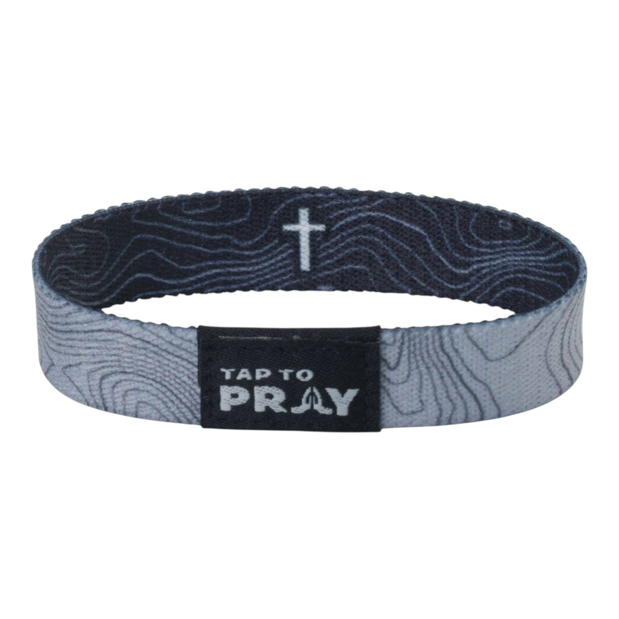 Tap To Pray® Wristband – Valor Topography: Extra Large