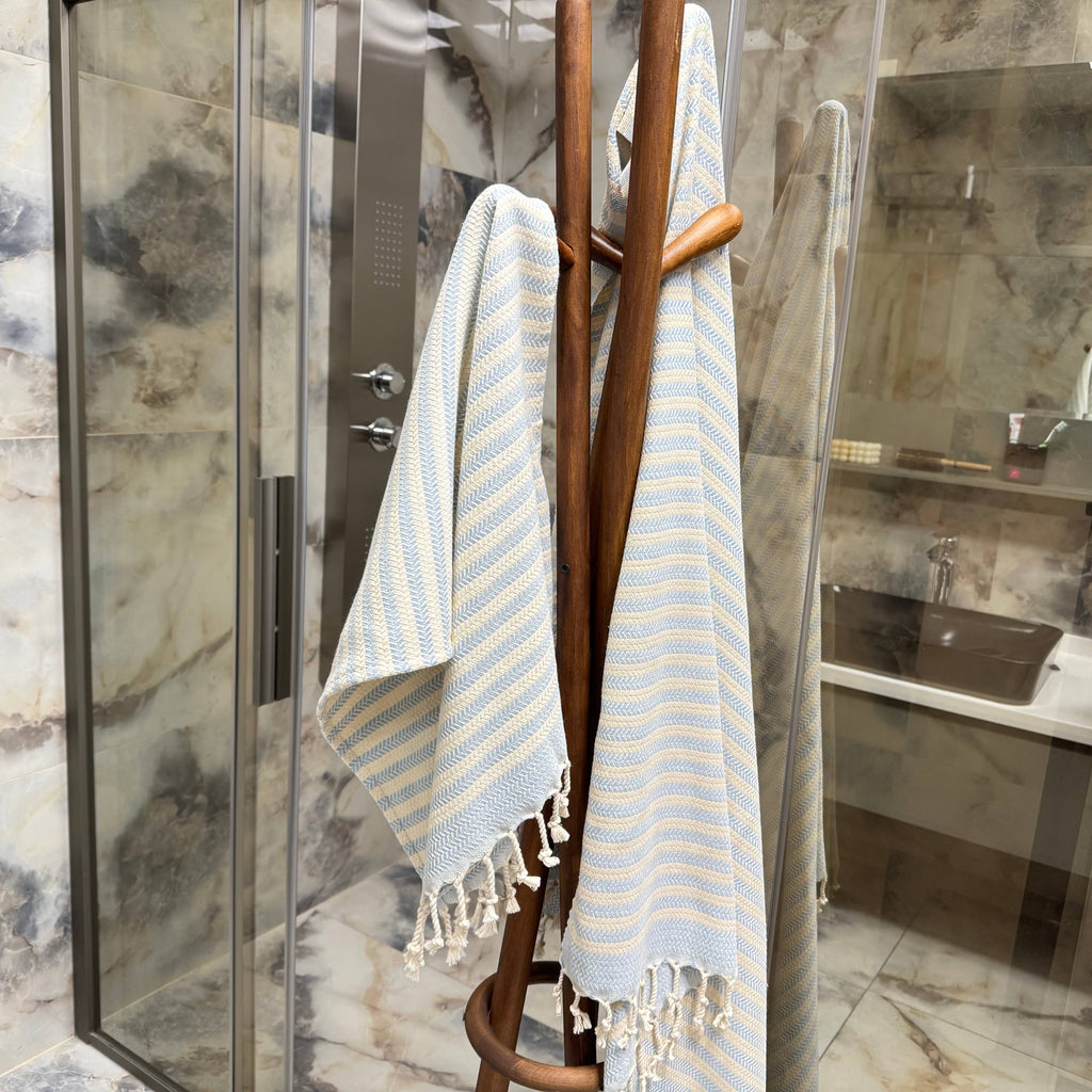 Handwoven Turkish Cotton Towel – Embroidery Beach/Hand Towel