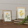 Gold Frames - Yellow Flowers (Pk/02 Ast)
