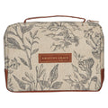 Bible Cover Fashion Cream/Brown Floral Amazing Grace: Large