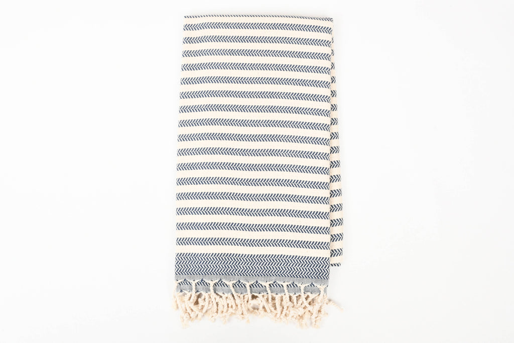 Handwoven Turkish Cotton Towel – Embroidery Beach/Hand Towel