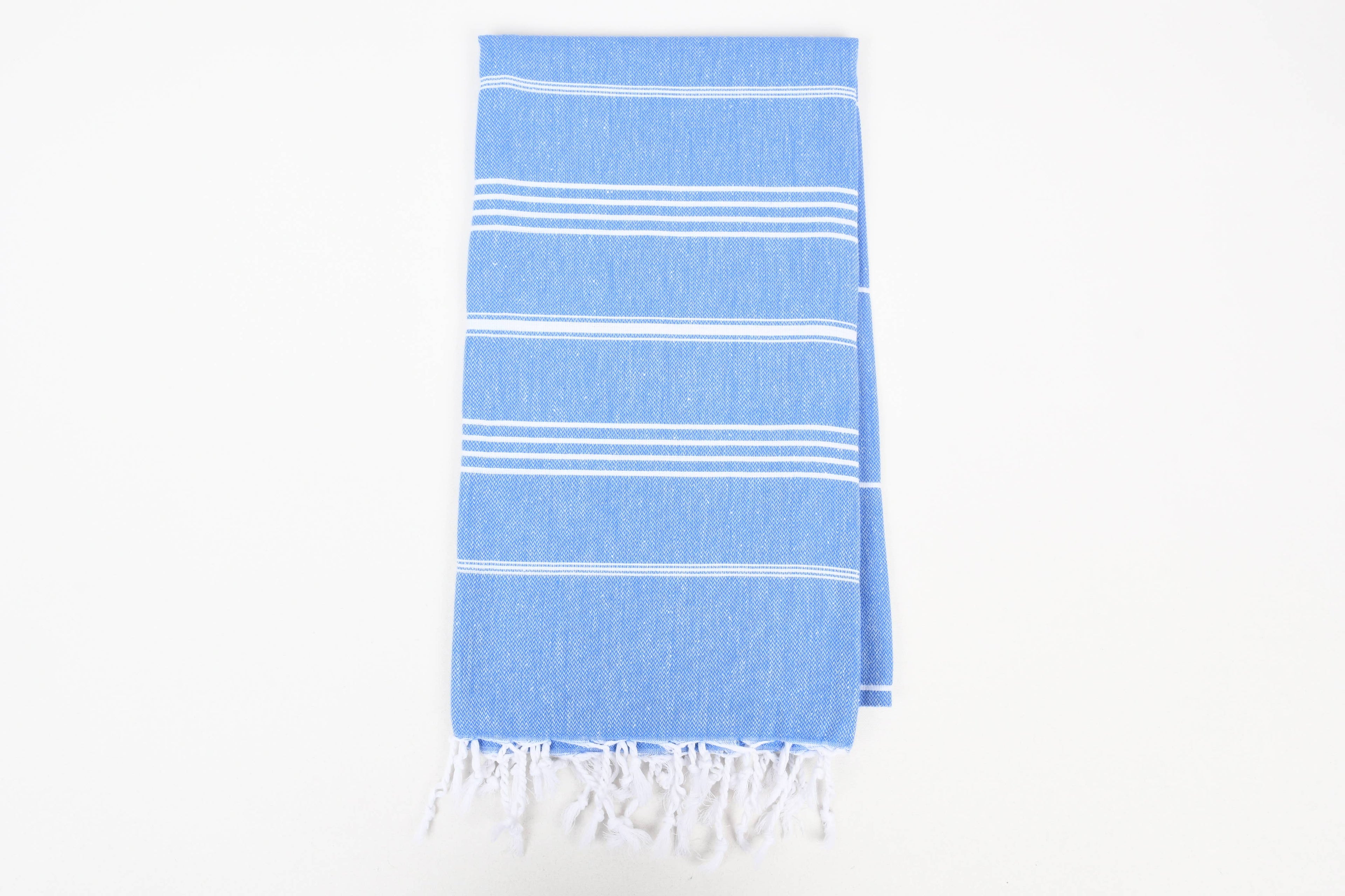 Handwoven Turkish Cotton Towel – Personalized Beach Towel: Beige / Beach Towel