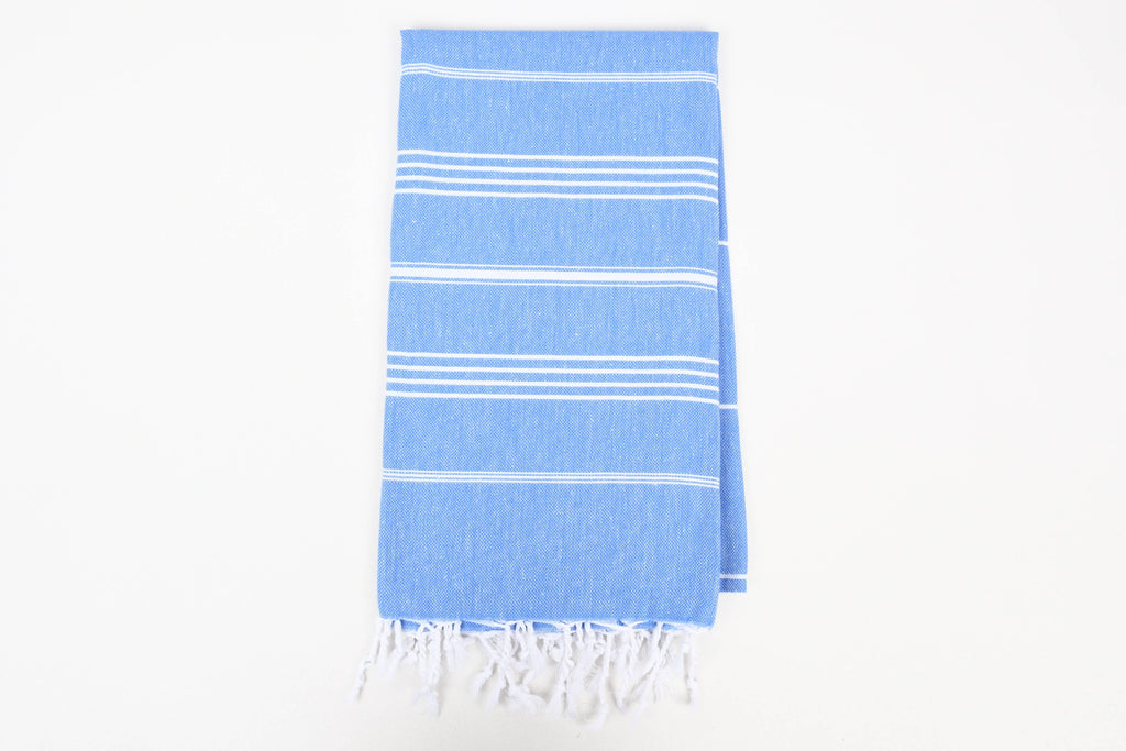 Handwoven Turkish Cotton Towel – Personalized Beach Towel: Light Gray / Beach Towel