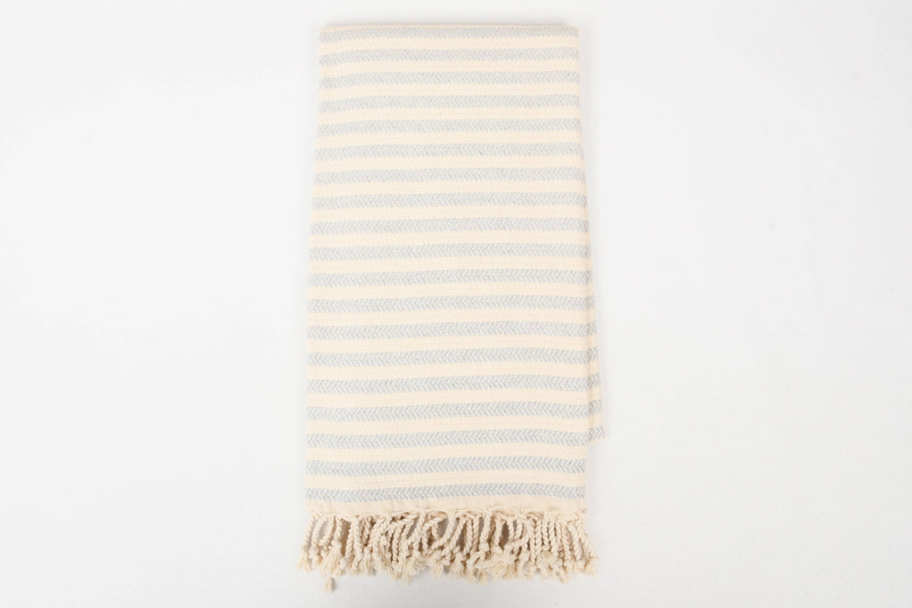 Handwoven Turkish Cotton Towel – Embroidery Beach/Hand Towel