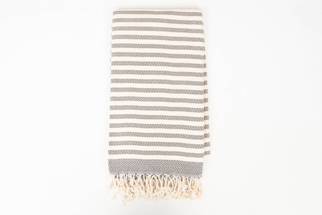 Handwoven Turkish Cotton Towel – Embroidery Beach/Hand Towel