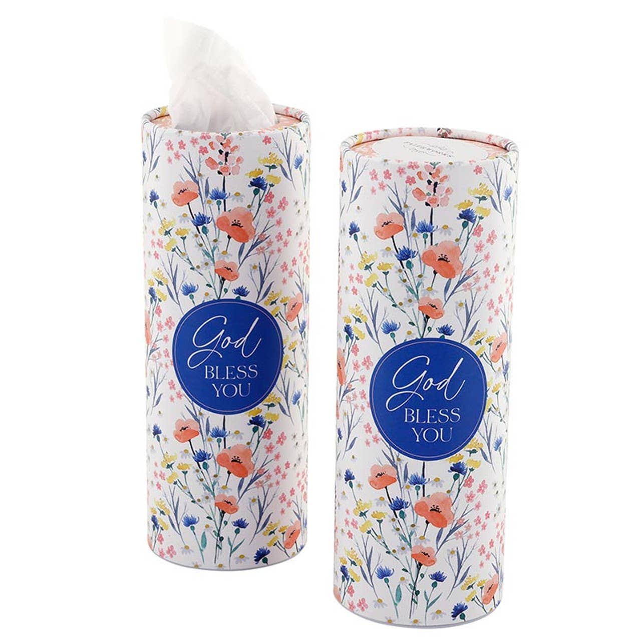 Tissue Display  - Meadow: Cardboard, 3-ply Tissue / 11.5" W x 7.25" H x 1" D